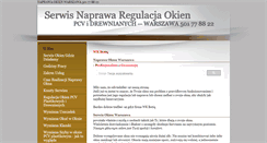 Desktop Screenshot of naprawaokien.waw.pl
