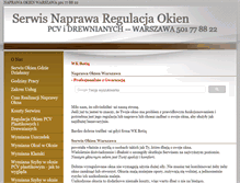 Tablet Screenshot of naprawaokien.waw.pl